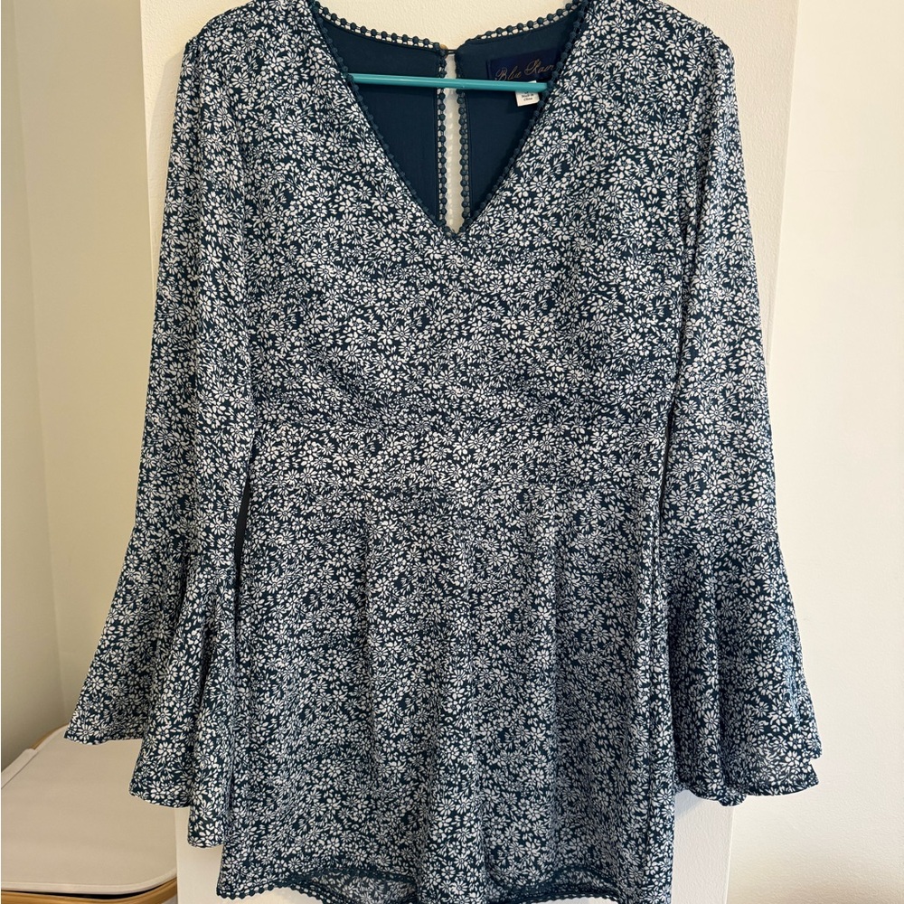 Floral Long Sleeve Jumpsuit